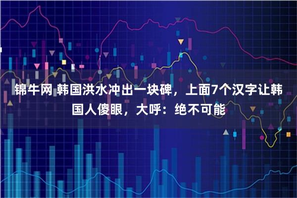 锦牛网 韩国洪水冲出一块碑，上面7个汉字让韩国人傻眼，大呼：绝不可能